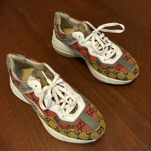 Authentic Gucci Multi Color Sneakers